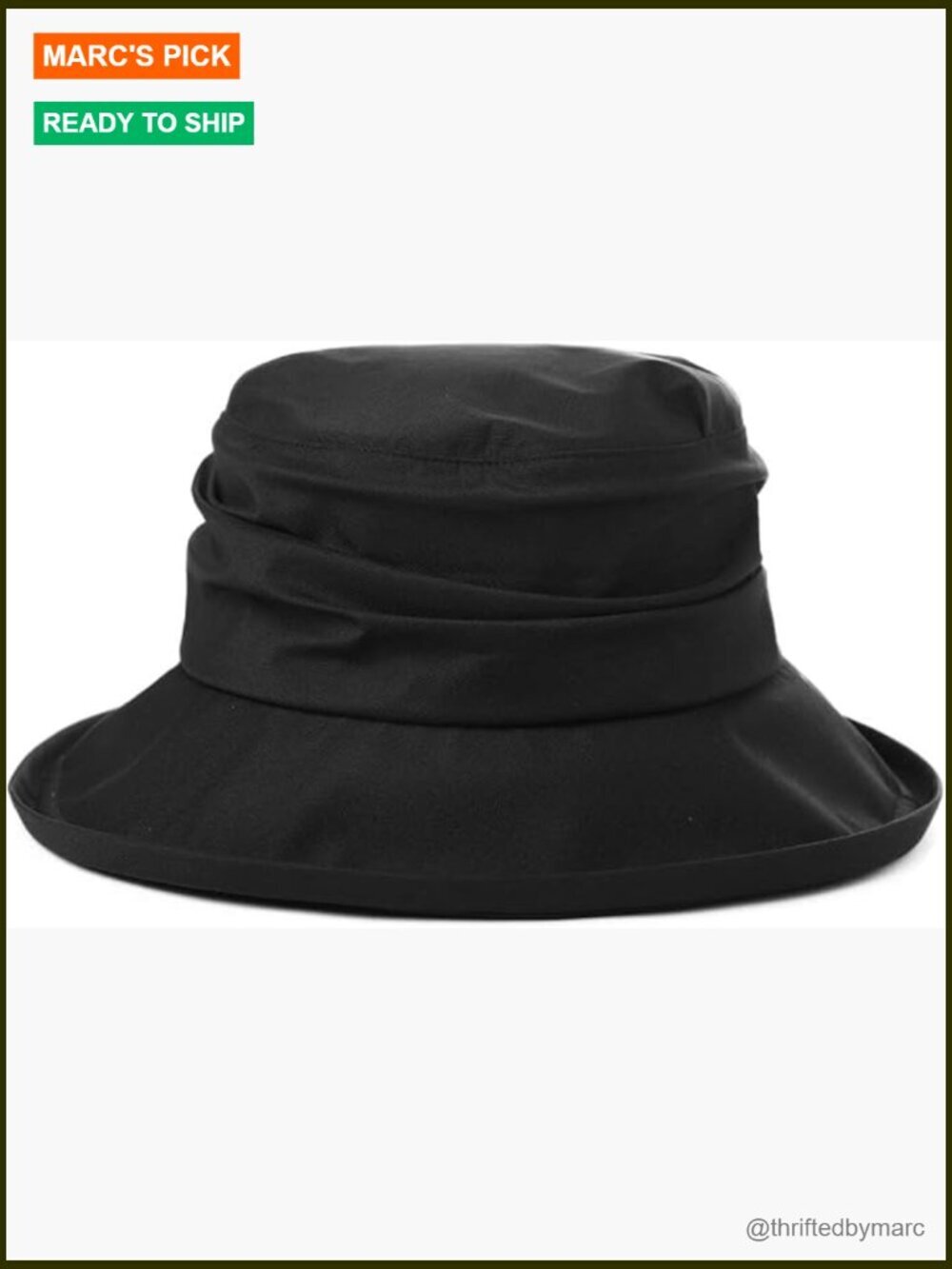 Waterproof Bucket Hat with UPF 50+ Sun Protection Adjustable 55-62cm